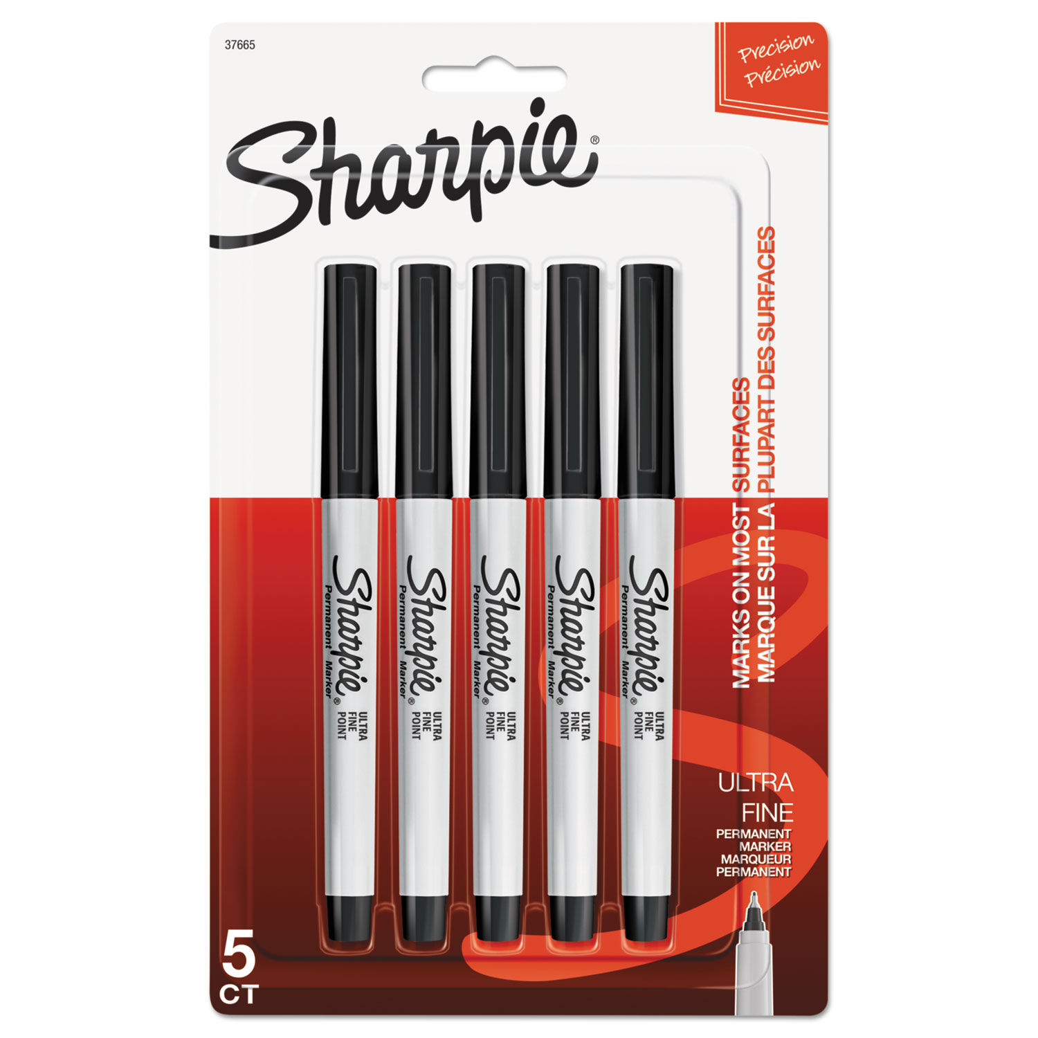 Sharpie - Marqueurs permanents à pointe fine, noir, paq. de 2. Colour:  black, Fr