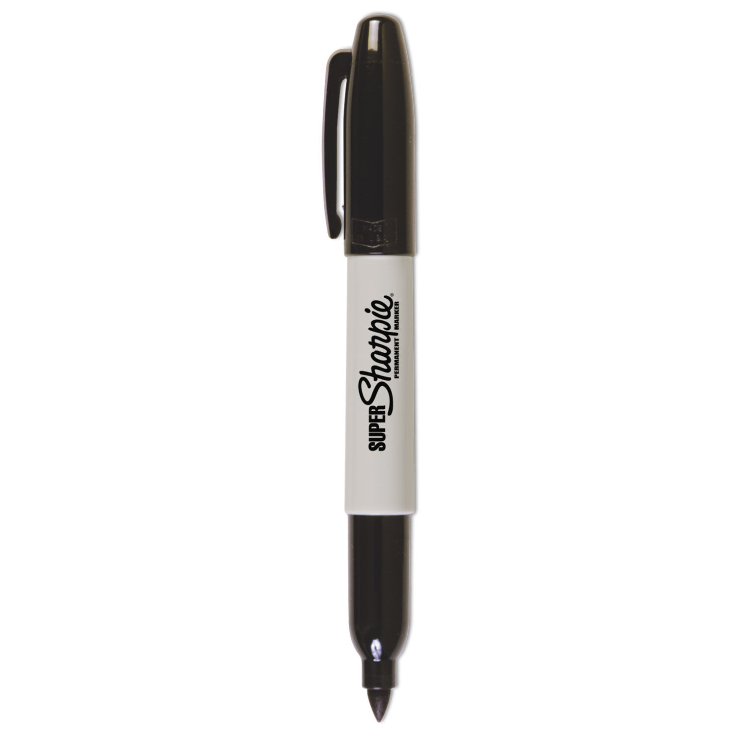 Super Sharpie Permanent Markers, Fine Point, Black, Box of 12 - SAN33001BX