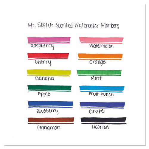 Mr.Sketch Scented Washable Marker Set, 6pk 