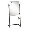 QRT120TE - High-Style Silhouette Total Erase Presentation Easel, 31 x 41, White Surface, Black Steel Frame