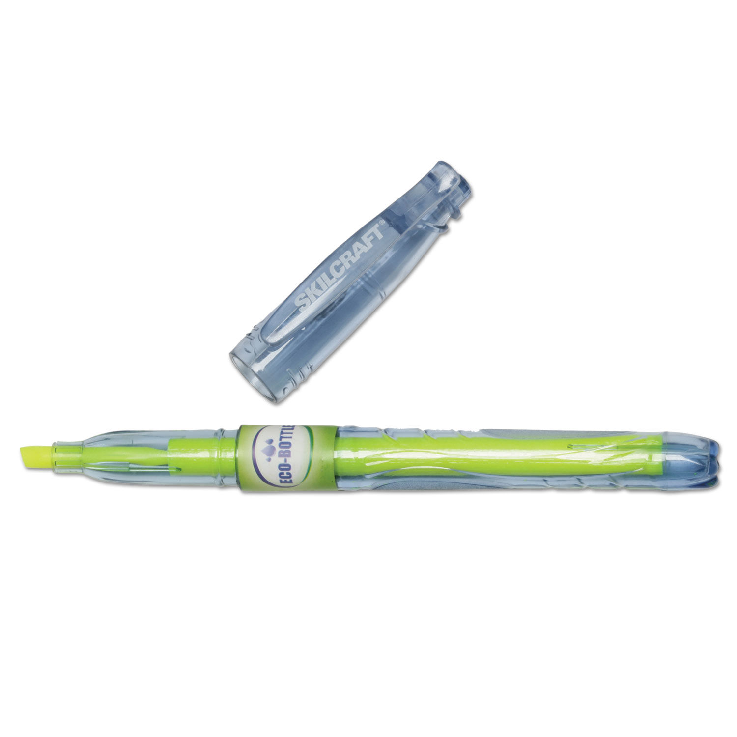 SKILCRAFT Eco-Bottle Recycled Highlighter by AbilityOne® NSN6578559 |  