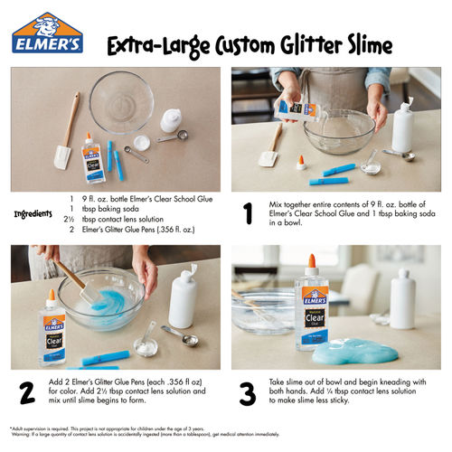 Elmer's School Glue, 1 gal, Dries Clear