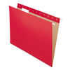 PFX81608 - Colored Hanging Folders, Letter Size, 1/5-Cut Tabs, Red, 25/Box