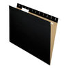 PFX81605 - Colored Hanging Folders, Letter Size, 1/5-Cut Tabs, Black, 25/Box