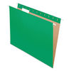 PFX81610 - Colored Hanging Folders, Letter Size, 1/5-Cut Tabs, Bright Green, 25/Box