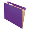 PFX81611 - Colored Hanging Folders, Letter Size, 1/5-Cut Tabs, Violet, 25/Box