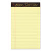 TOP20004 - Gold Fibre Quality Writing Pads, Medium/College Rule, 50 Canary-Yellow 5 x 8 Sheets, Dozen