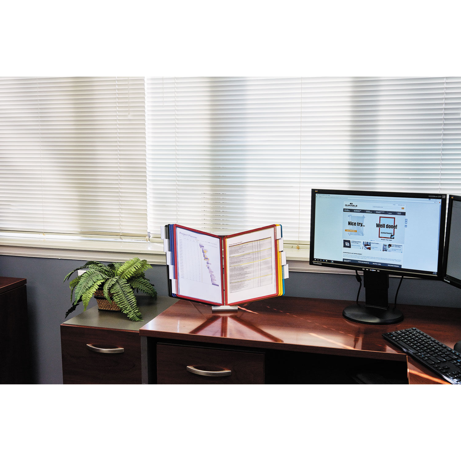 InstaView Expandable Desktop Reference System by Durable® DBL561200