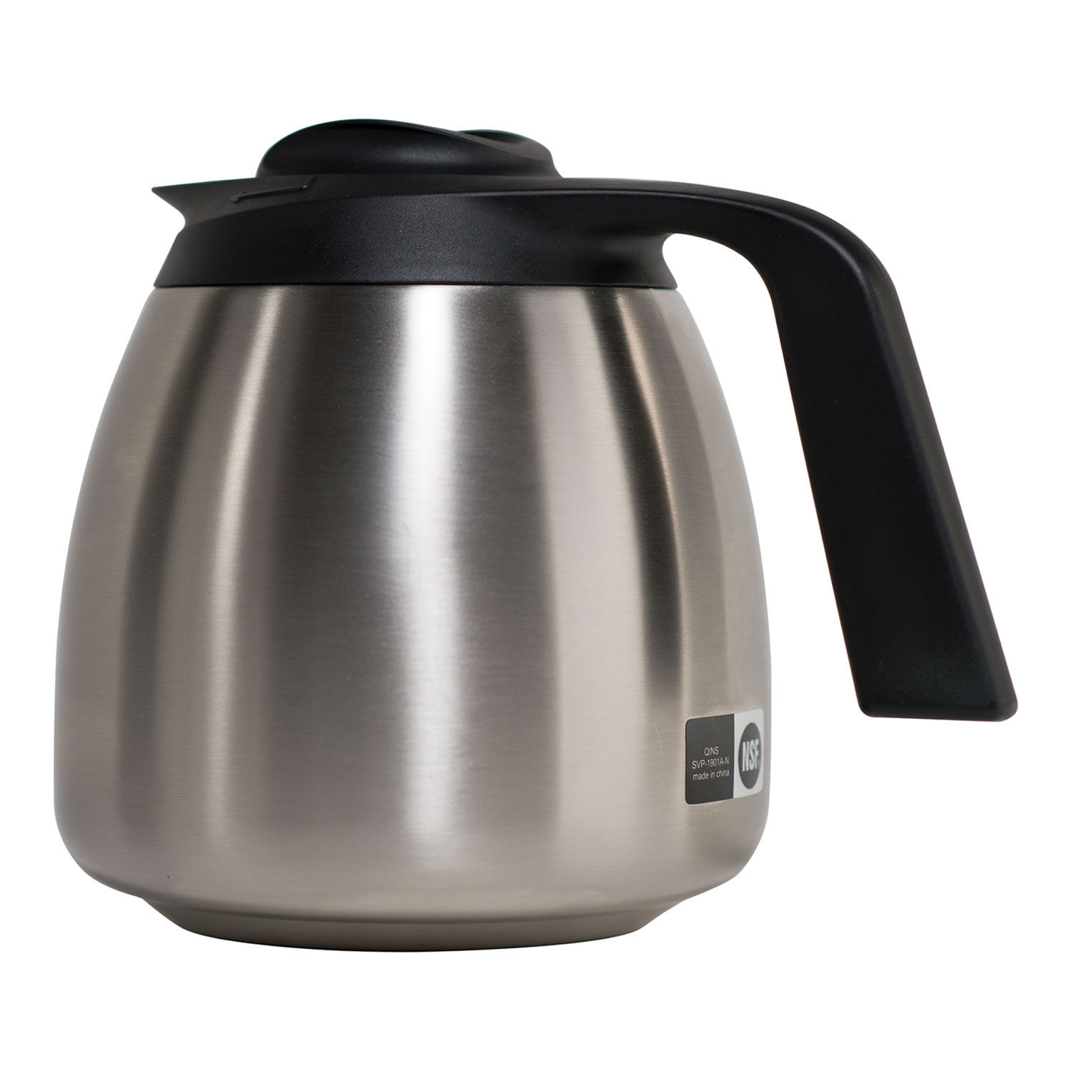 Bunn 1.9 Liter Thermal Carafe, Stainless Steel/Black/Orange (Decaf)