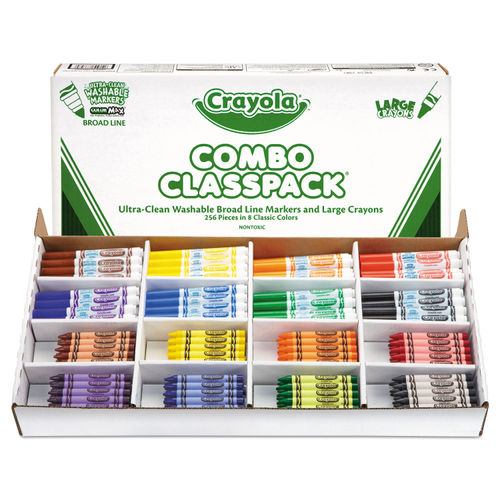 Extra jumbo ultrawashable markers, pack of 6