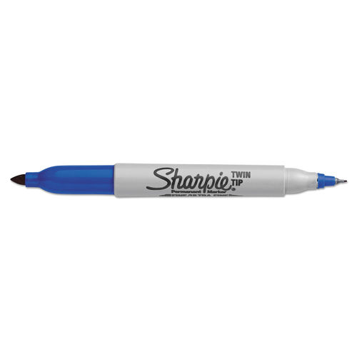 Sharpie Twin Tip Permanent Markers Black Pack Of 4 - Office Depot