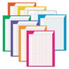 TEPT73901 - Jumbo Vertical Incentive Chart Pack, 22 x 28, Vertical Orientation, Assorted Colors with Assorted Borders, 8/Pack