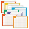 TEPT73902 - Jumbo Horizontal Incentive Chart Pack, 28 x 22, Assorted Colors with Assorted Borders, 8/Pack