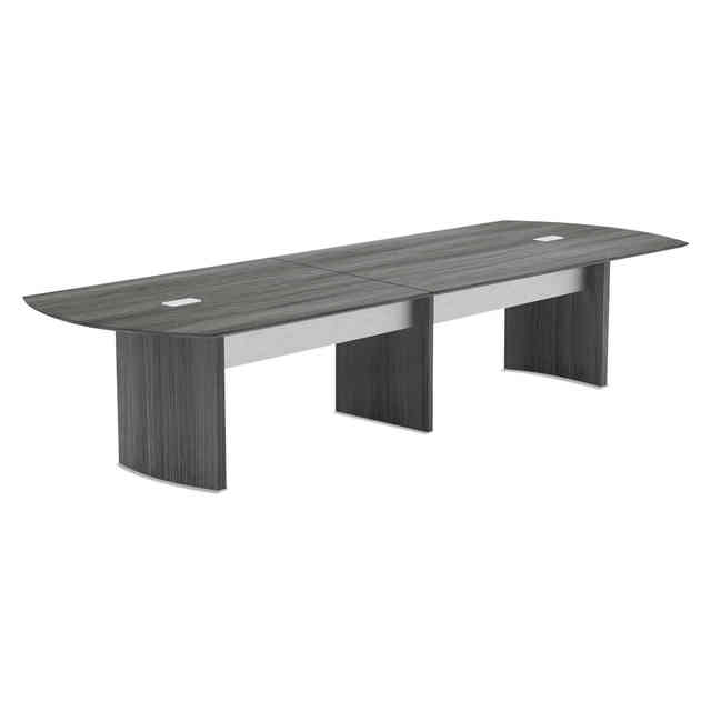 Medina Conference Table Top, Half-Section, Boat, 84w x 48d, Gray Steel Medina Conference Table Top, Half-Section, Boat, 84w x 48d, Gray Steel
