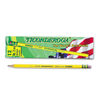 DIX13885 - Pencils, F (#2.5), Black Lead, Yellow Barrel, Dozen