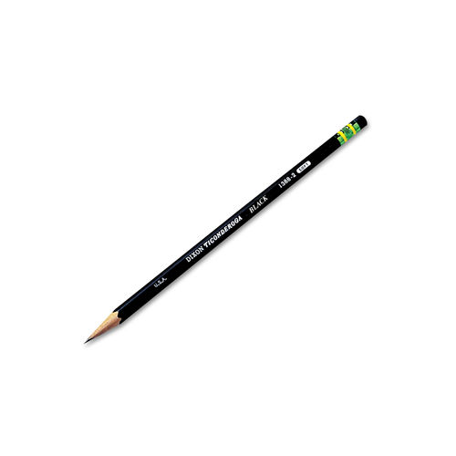 Lot 6 Dixon Ticonderoga Medium Pencils 1388-2 5/10 Yellow Barrel Soft
