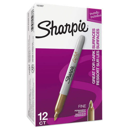  Sharpie 1829201 Metallic Permanent Markers, Assorted, 6/Pack :  Office Products