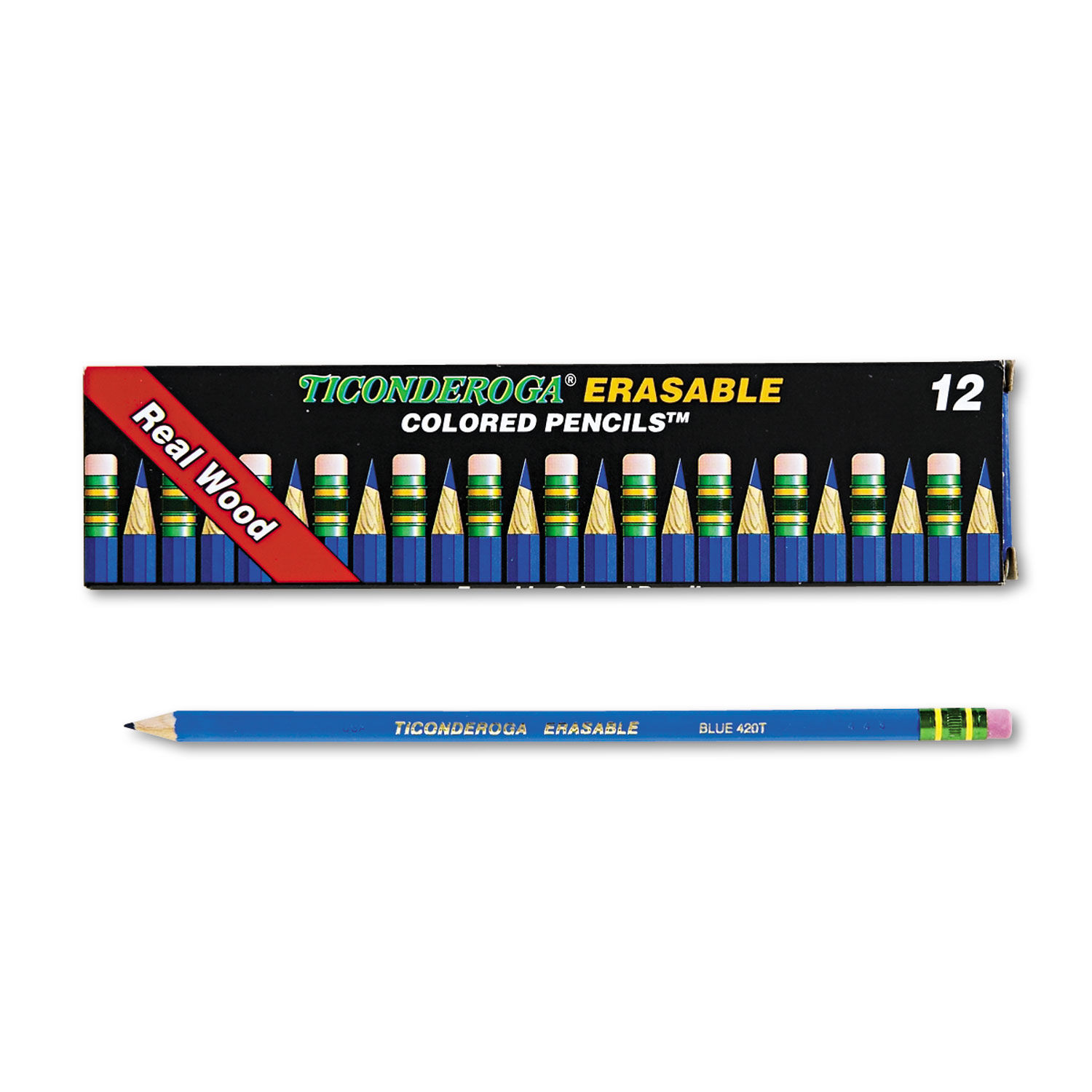 Ticonderoga Wood Pencils Presharpened 4 Lead Extra Hard Pack of 12 - Office  Depot