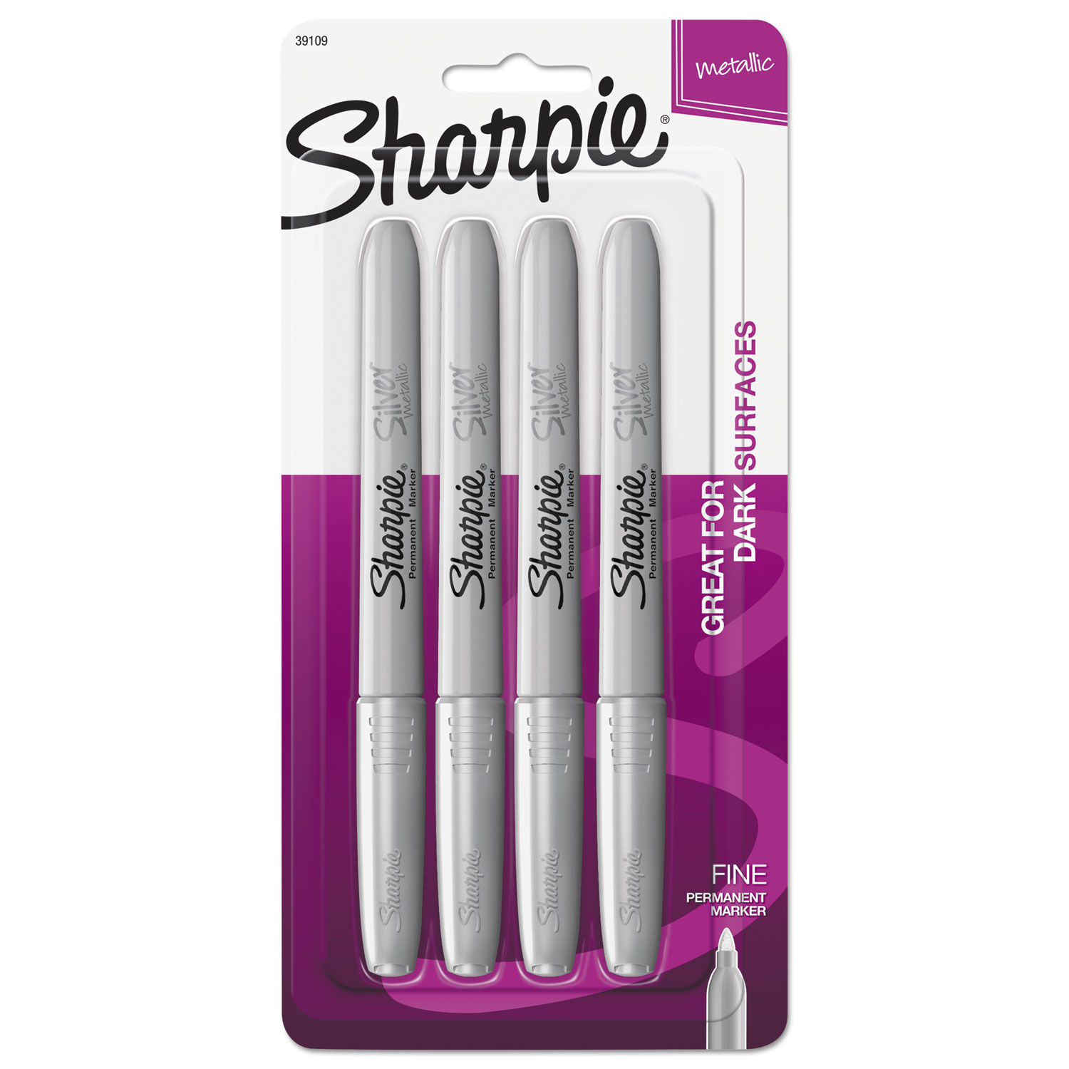 Metallic Fine Point Permanent Markers by Sharpie® SAN39109PP