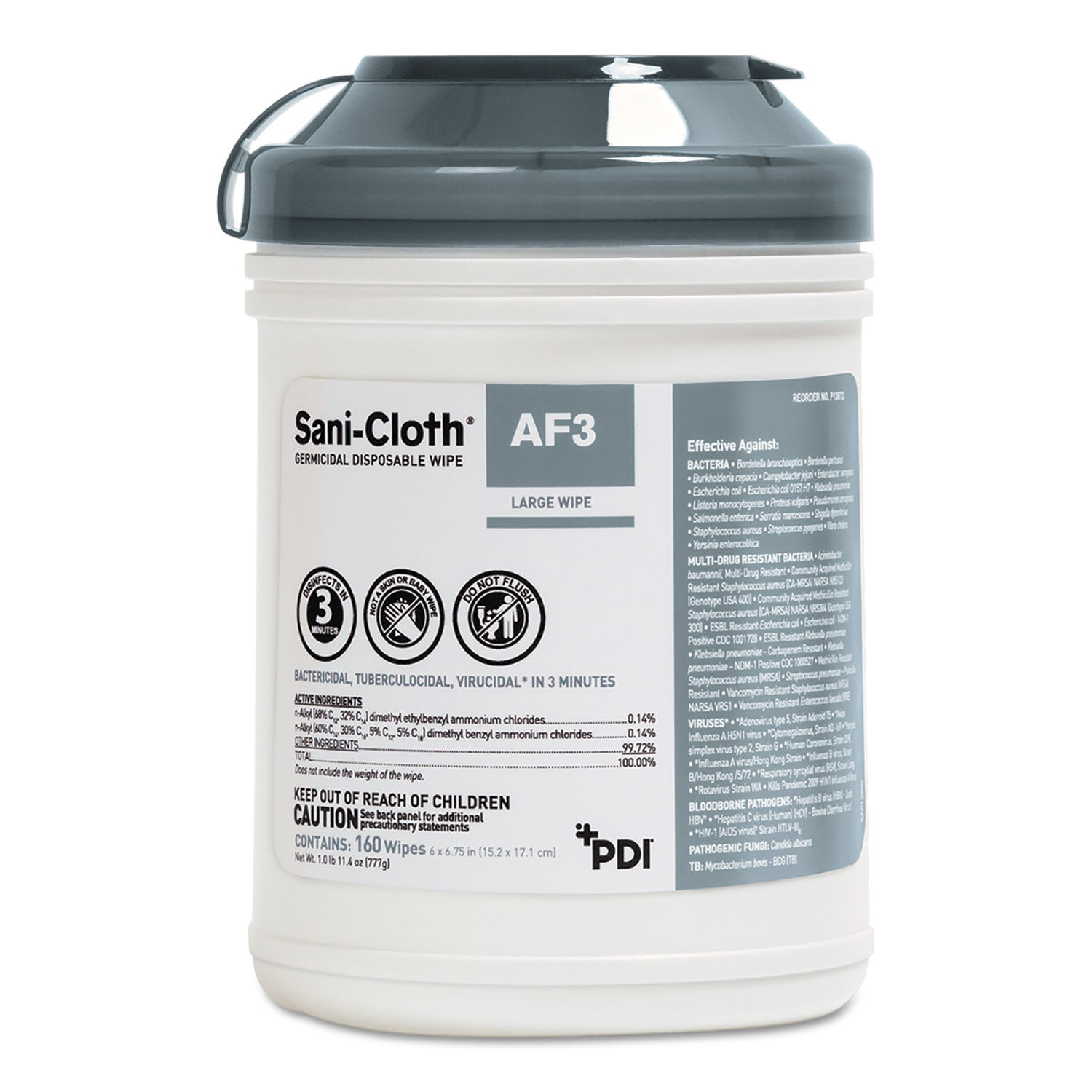 SaniCloth AF3 Germicidal Disposable Wipes by Sani Professional