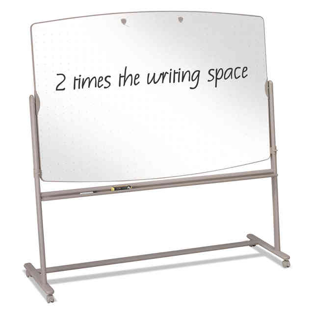 Total Erase Reversible Mobile Presentation Easel, Large, 72 x 48, White Surface, Neutral/Beige Steel Frame Total Erase Reversible Mobile Presentation Easel, Large, 72 x 48, White Surface, Neutral/Beige Steel Frame