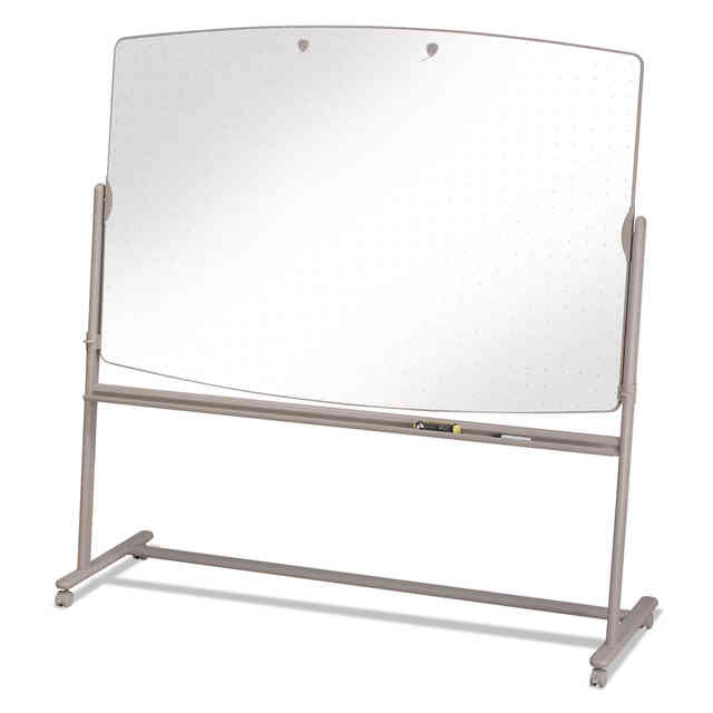 Total Erase Reversible Mobile Presentation Easel, Large, 72 x 48, White Surface, Neutral/Beige Steel Frame Total Erase Reversible Mobile Presentation Easel, Large, 72 x 48, White Surface, Neutral/Beige Steel Frame