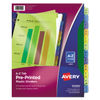 AVE11330 - Durable Preprinted Plastic Tab Dividers, 12-Tab, A to Z, 11 x 8.5, Assorted, 1 Set