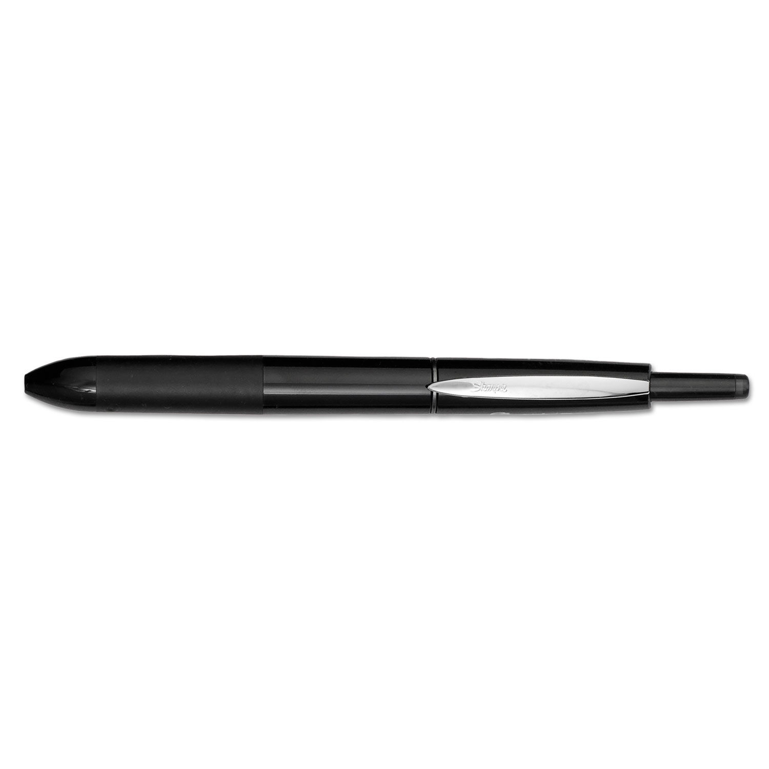 Sharpie Stainless Steel Grip Pen, Fine Point (0.4mm), Black Ink