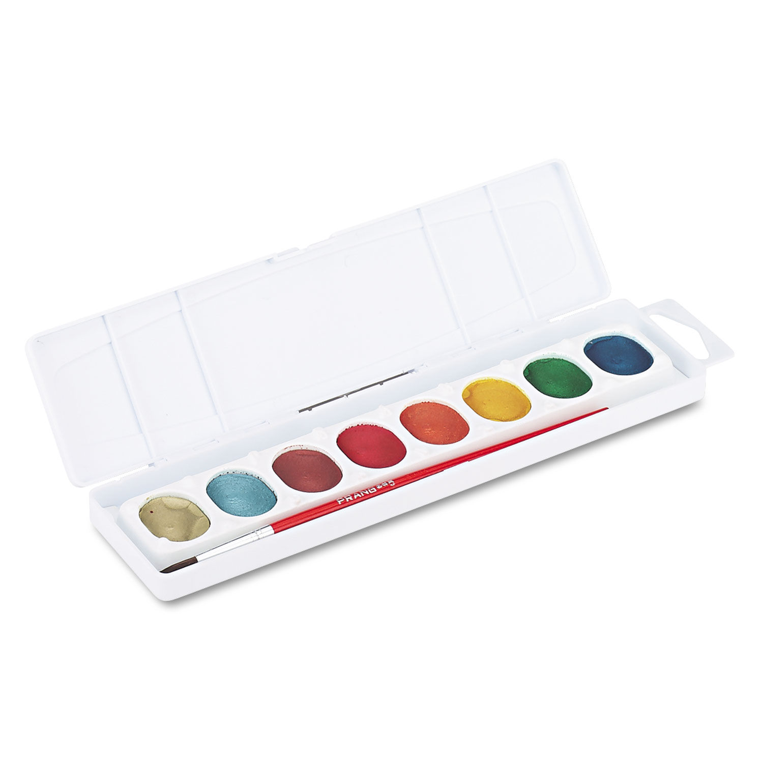 Prang Washable Watercolors 8 Color Set With Brush Assorted Colors - Office  Depot