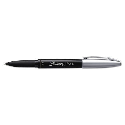 Water-Resistant Ink Porous Point Pen, Stick, Fine 0.4 mm, Black