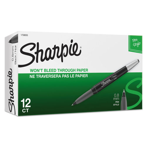 Sharpie Grip Stick Porous Point Pen, Fine 0.5mm, Assorted Ink, Sharpie Pens  Fine Point 