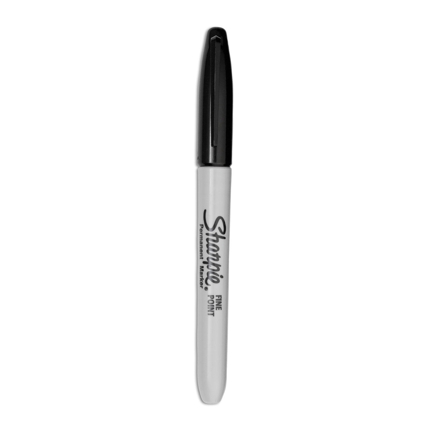 Skilcraft Fine Point Permanent Markers, Black, 12/Pack