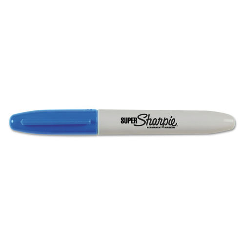 Sanford 33003 Super Permanent Markers, Fine Point, Blue, Dozen