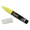 NSN9044476 - 7520009044476 SKILCRAFT Large Fluorescent Highlighter, Fluorescent Yellow Ink, Chisel Tip, Black/Yellow Barrel, Dozen