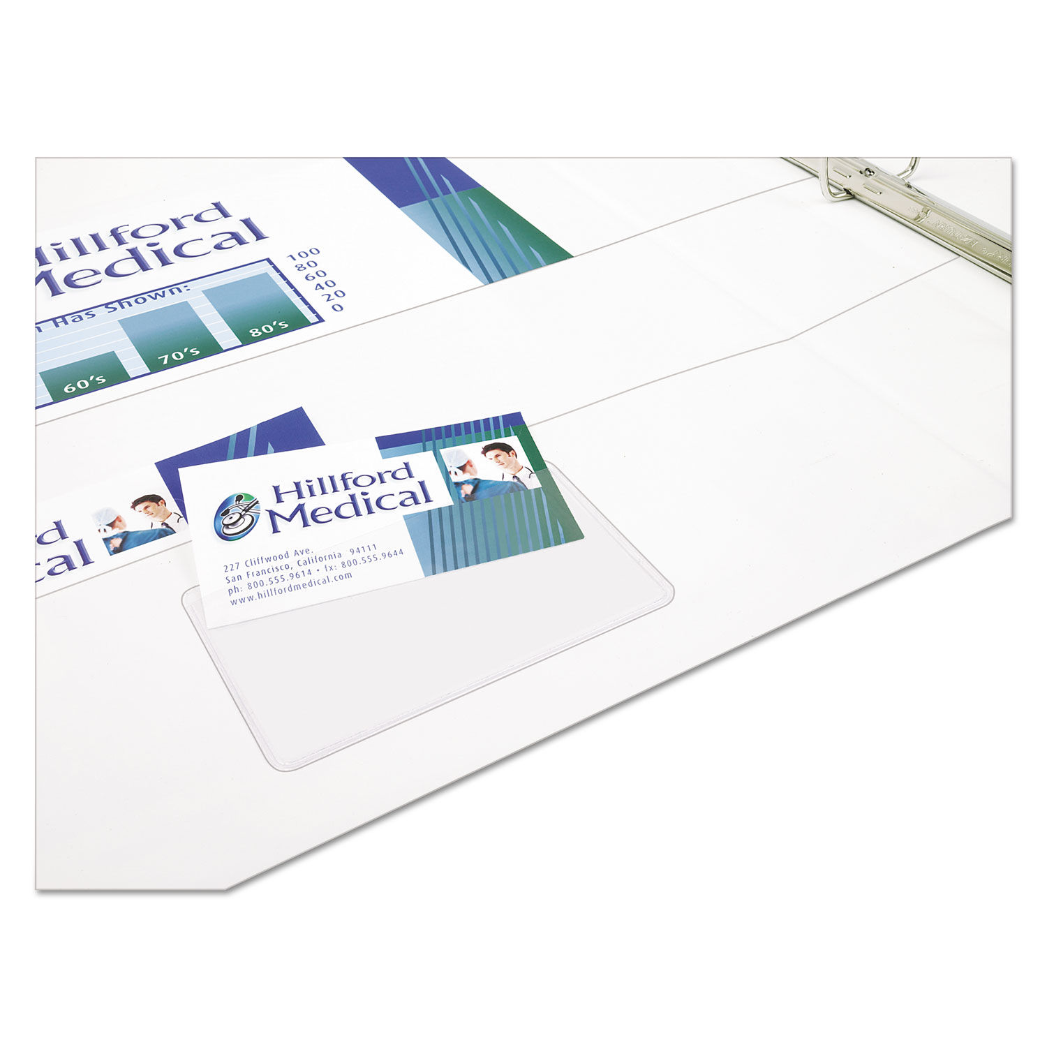 Self Adhesive Business Card Holders By Avery AVE