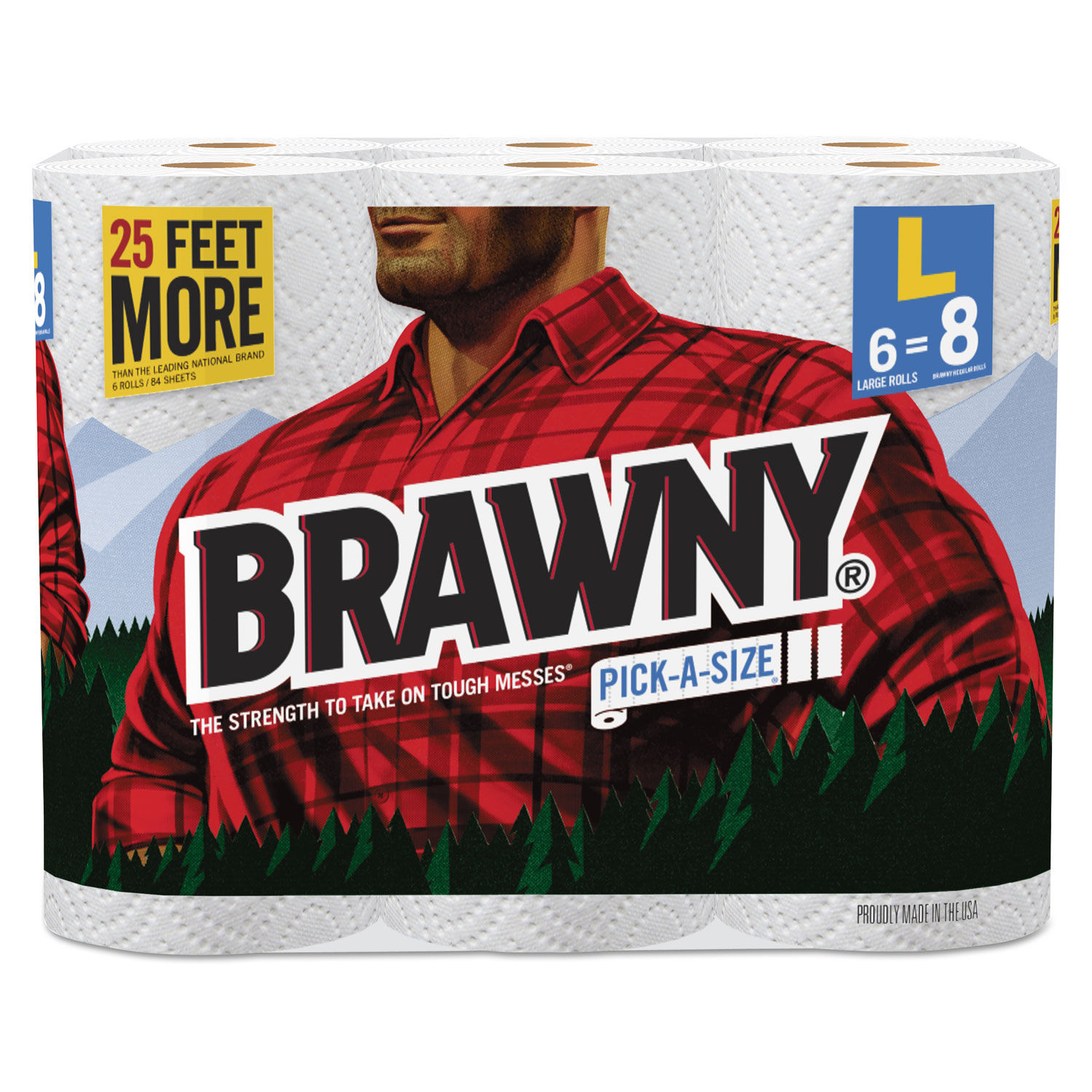 Brawny Paper Towels, Xl Rolls, Pick A Size, 2 Ply, Paper Towels