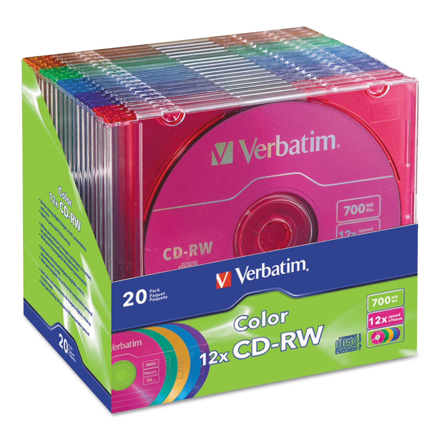 CD-RW High-Speed Rewritable Disc by Verbatim® VER96685
