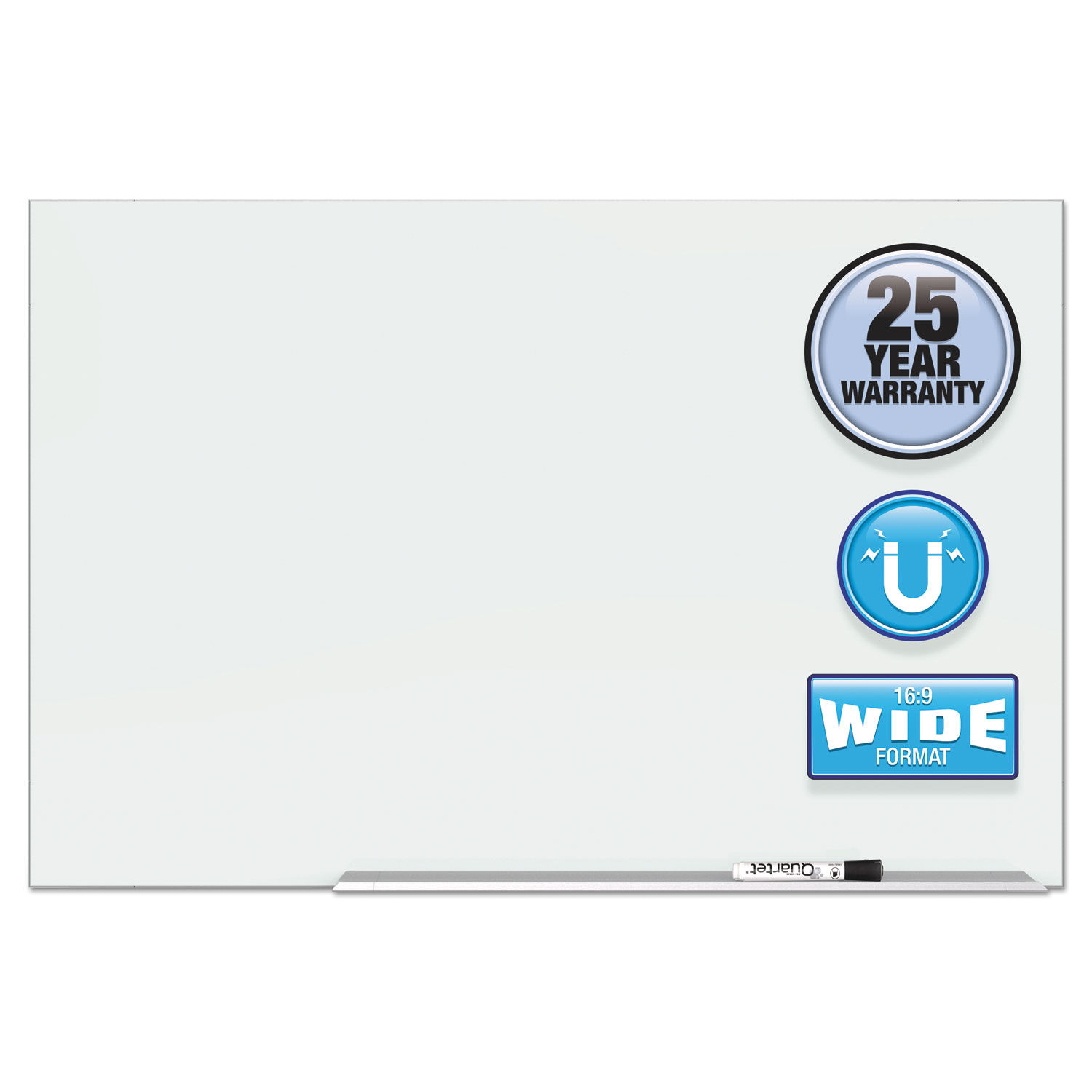 Quartet Element Framed Magnetic Glass Dry-Erase Board - QRTG8548E, QRT  G8548E - Office Supply Hut