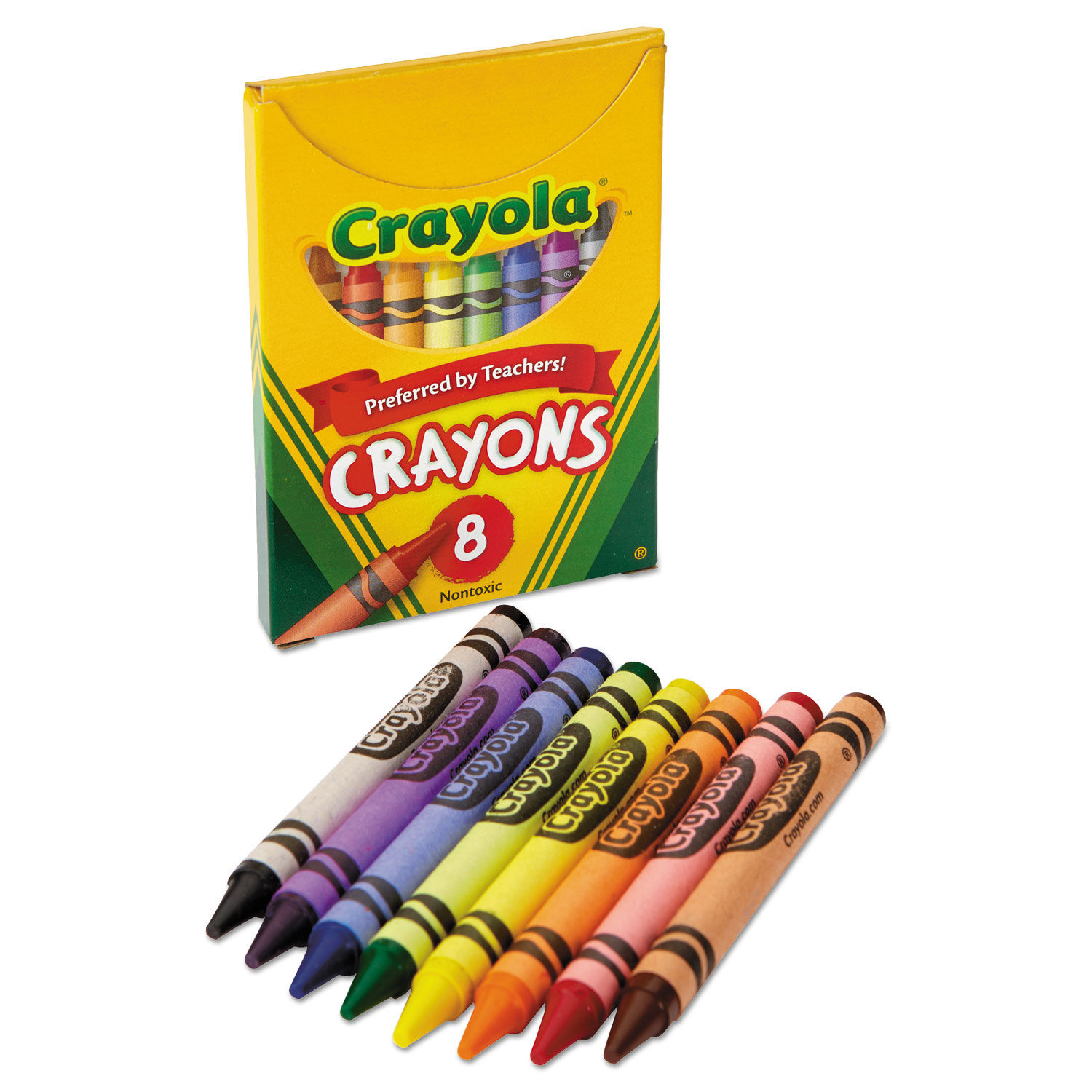 Crayola Set of Four Regular Size Crayons in Pouch - Red, Blue, Yellow,  Green - 360 / Carton BSI 520083 CYO520083 071662000837