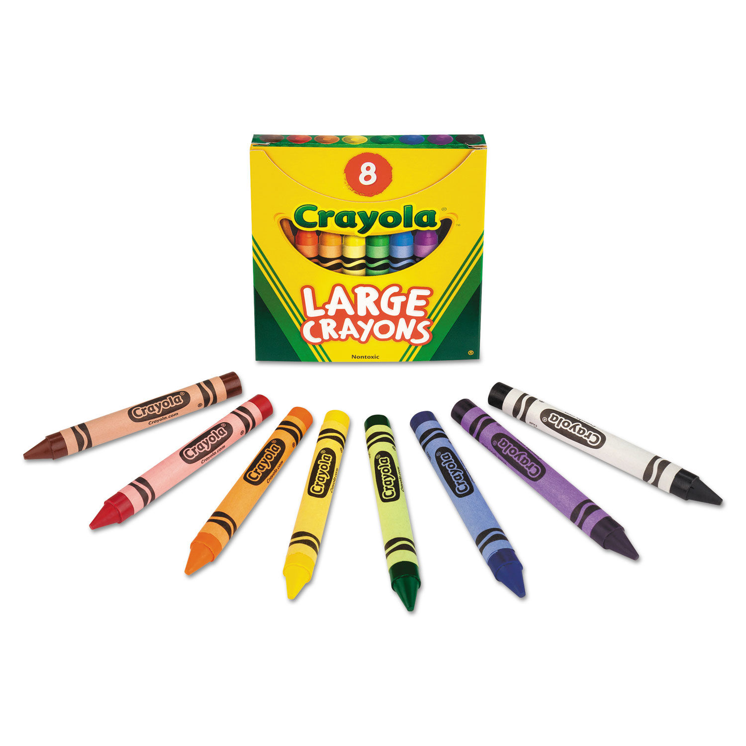 Crayola Set of Four Regular Size Crayons in Pouch - Red, Blue, Yellow,  Green - 360 / Carton BSI 520083 CYO520083 071662000837