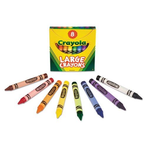 Classic Color Crayons, Tuck Box, 8 Colors - Supply Solutions