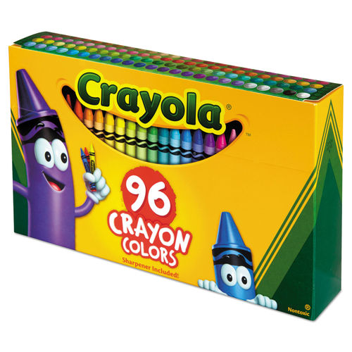 Crayola Crayons w/Built-in Sharpener Washable 64/PK Assorted