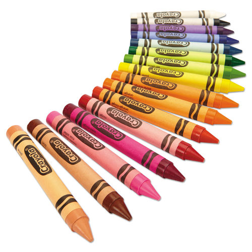 Ultra-Clean Washable Crayons, Large, 8 Colors/Box