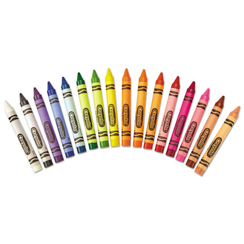 Crayola Tuck Box Crayon, Assorted Color - 16 count