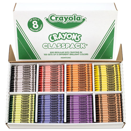 Crayola Standard Crayons Assorted Colors Box Of 8 Crayons - Office Depot