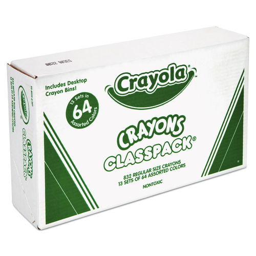 Crayola Crayons And Washable Markers Classpack Large Size Assorted Colors  Box Of 256 - Office Depot