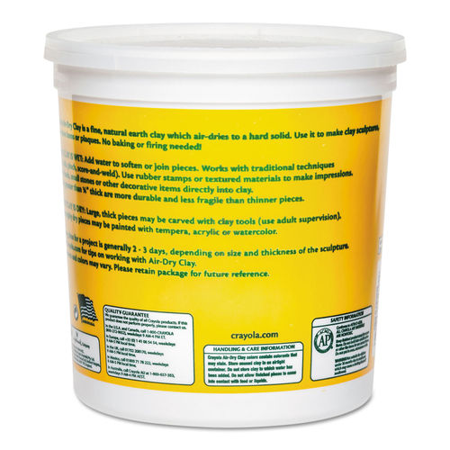 Crayola Air-Dry Clay - Bucket, 2.5 lb, Yellow