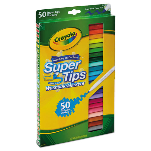 Crayola SuperTips Washable Markers - 50 count