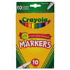 CYO587726 - Non-Washable Marker, Fine Bullet Tip, Assorted Classic Colors, 10/Pack