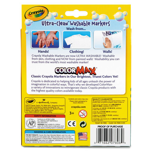 Crayola Ultra-Clean Washable Markers Color MAX: What's Inside the Box